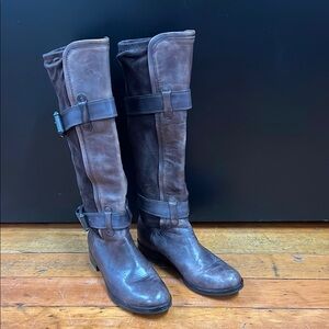 Cole Haan Women’s Nike Air Elegant Brown Leather Knee High Boots Size 6 1/2 B